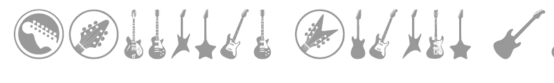 Electric Guitar Icons